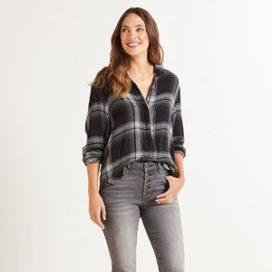 NWT Cloth and Stone Vintage Ivy Plaid Button Down